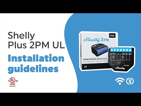 Shelly Plus 2PM UL - Installation video (US standard)