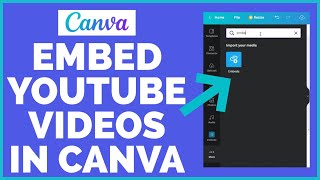How to Insert / Embed YouTube Video In Canva (2022)