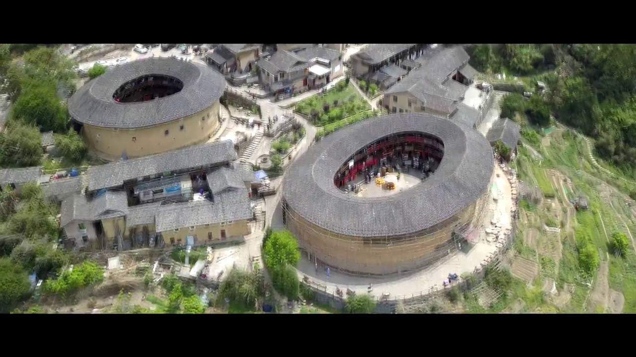 Čína, etnické domy Tulou - 2018