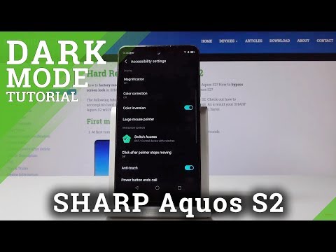How to Activate Color Inversion in SHARP Aquos S2 - Eye Comfort Mode