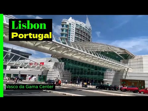 Passeio a pé pelo Centro Comercial Vasco da Gama Lisboa Portugal
