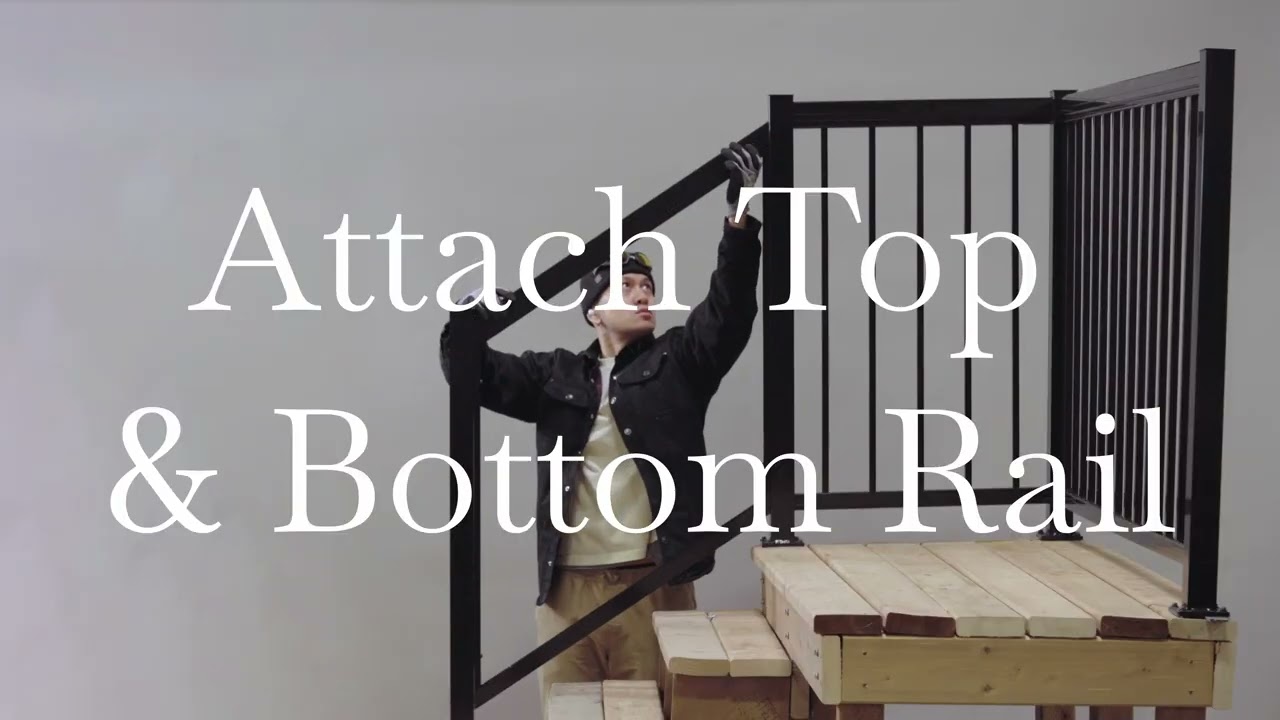 How to Install Picket Aluminum Stair Railing