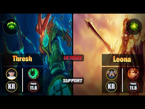 Hoit THRESH (Support) [Guardian] VS LEONA - Challenger KR Patch 11.8
