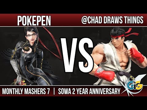 GiG- Monthly Mashers 7- Smash 4- Pokepen VS @ChadDrawsThings
