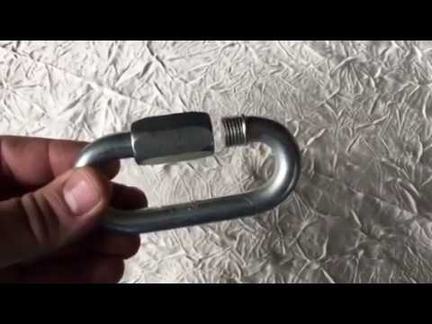 Maillon rapide parachute ulm sangle