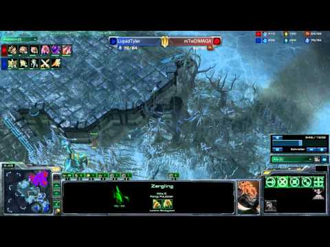 mTwDimaga [z] vs LiquidTyler [p] -- Starcraft 2 [German] PRO replay cast [2/3]