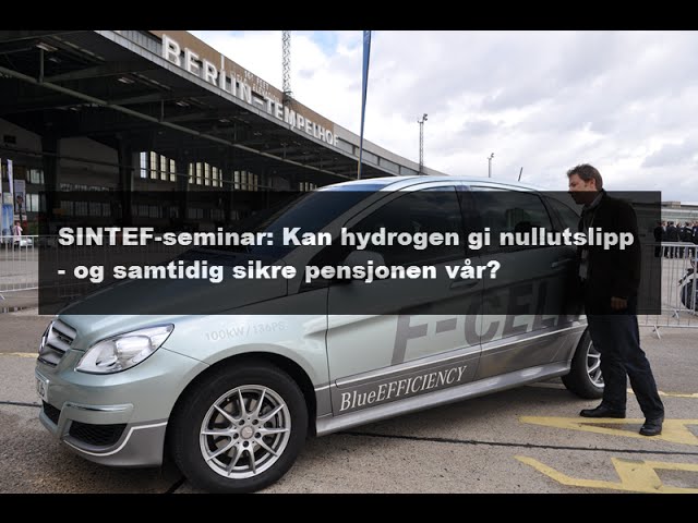 Hydrogen – for klima, miljø og verdiskaping v/ markedsdirektør Steffen Møller-Holst, SINTEF