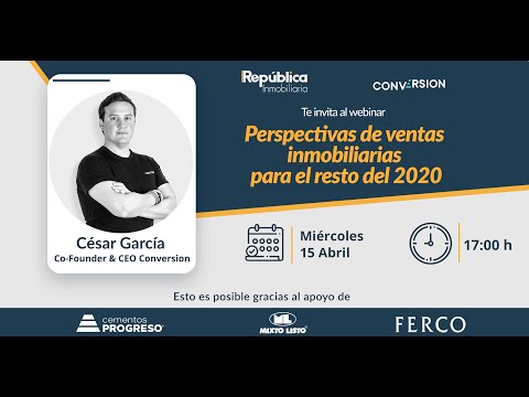 Webinar | Perspectivas de ventas inmobiliarias para el resto del 2020