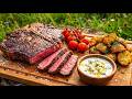 Ribeye Steak Over An Open Fire Wild Alaska Camp Cooking