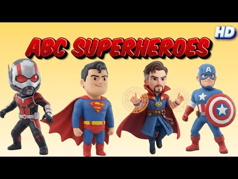 SUPERHERO ALPHABET ~ ABC Superhero For Kids, Alphabet Superheroes, Kids Superhero Alphabet
