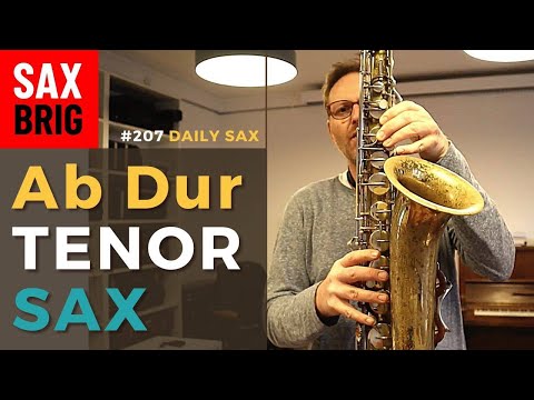 207 As Dur Tonleiter auf dem Tenorsaxophon spielen lernen - ohne Noten - DailySax
