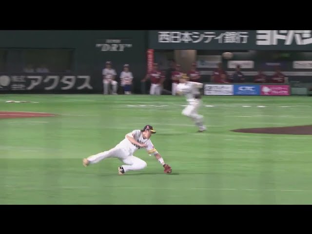 【7回表】ホークス・内川聖一 ファインプレーで相手の出塁を許さない!! パーソル CS パ 1st 2019/10/6 H-E