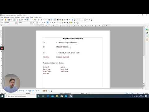 Imperativ Spanisch kurz erkärt