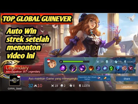 Trik Terbaru !!! Guinevere Perfect Stun Combo, Top 1 Global Guinevere Girin Steel - MLBB