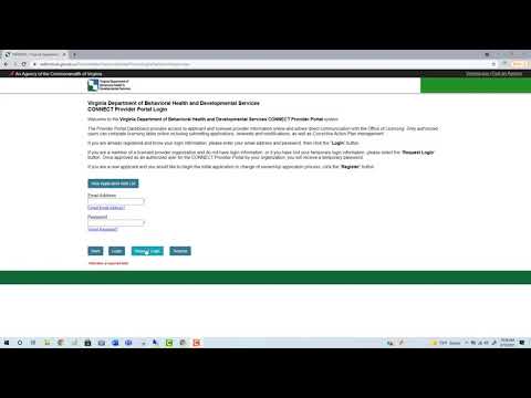 How do I request a CONNECT Provider Portal login as a...