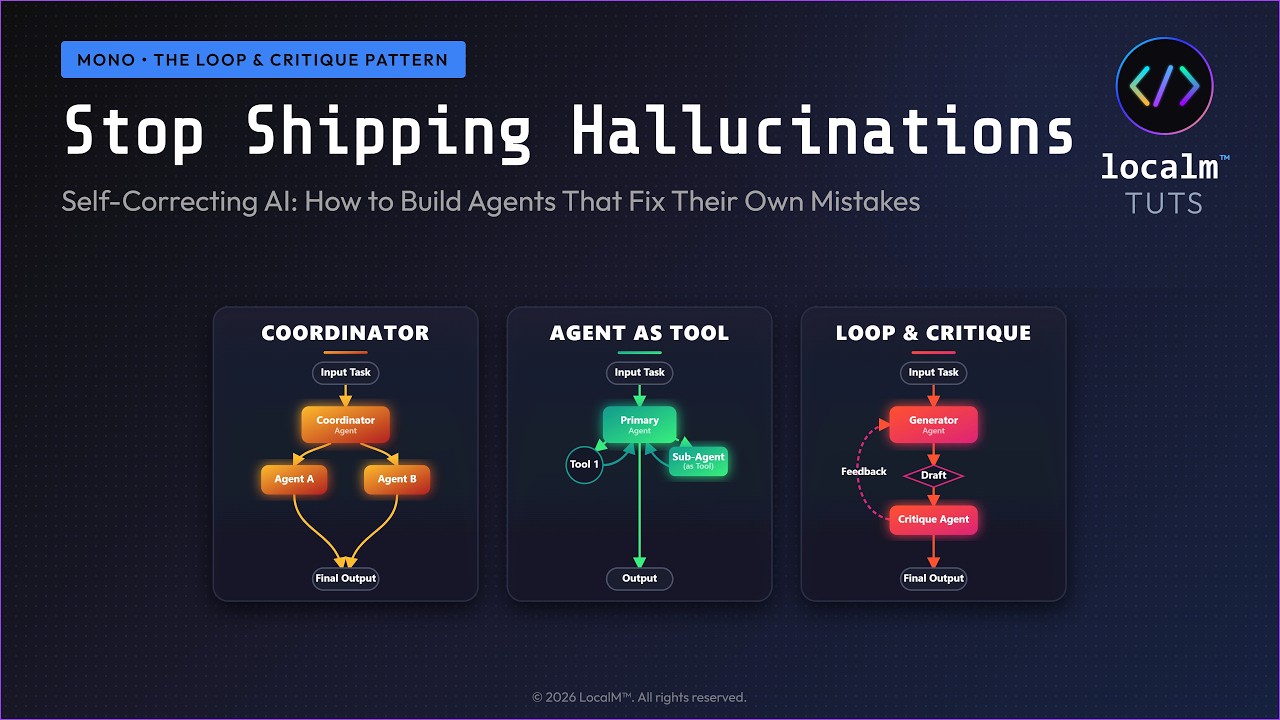 Thumbnail for Stop Shipping AI Hallucinations: The Loop & Critique Pattern