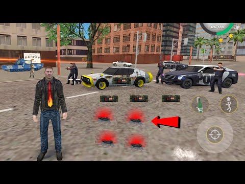 Rope Hero: Vice Town - (Sticky Bomb on Roadster Car) Chase Car Explosive - Android Gameplay HD