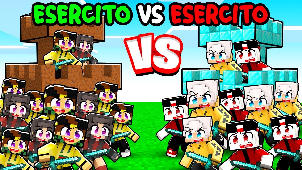 GUERRA DI ESERCITO 2vs2 - MARCY ALEE vs LOCO ZEYXON - Minecraft ITA