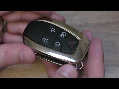 Part of a video titled Jaguar XJ Key Fob Battery Replacement - DIY - YouTube