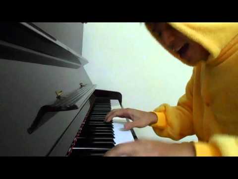 PIKACHU SINGING POKEMON SONG WITH PIANO