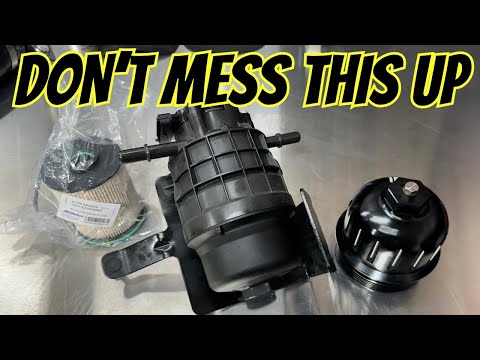 HOW TO Avoid Issues Replace Duramax 3.0 Fuel Filter
