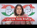 Congress Leader Supriya Shrinate Conducts Congress Party Briefing At AICC HQ