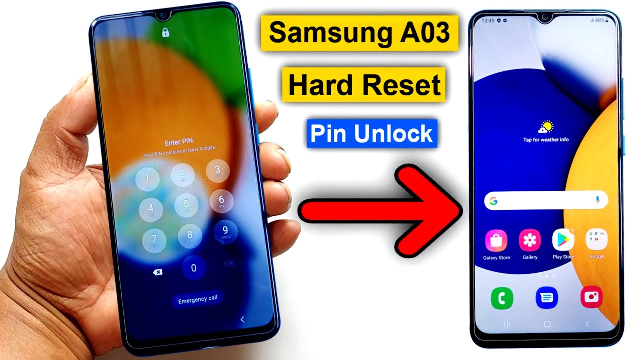 Samsung Galaxy A03 Hard Reset | Samsung Galaxy A03 (SM-A035F) Factory Reset/Pin Unlock Without Pc