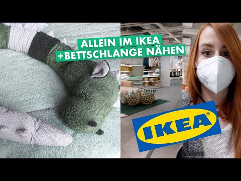 Bettschlange nähen + Allein im Ikea + Das Baby zahnt - Weekly Vlog #56