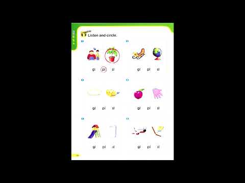 Smart Phonics 4 #phonics 4 page  28  #smart  phonics4  unit3  gl   pl   sl