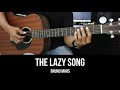 The Lazy Song - Bruno Mars | EASY Guitar Tutorial with Chords / Lyrics