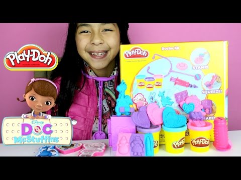 Tuesday Play Doh Doc McStuffins Doctor Kit with Lambie, Stuffy, Hallie, Chilly Video