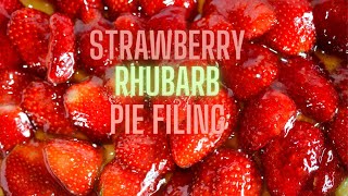Home Canning strawberry rhubarb pie filling #RebelCanners