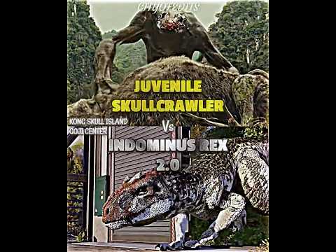 Juvenile Skullcrawler vs Indominus Rex 2.0 #skullcrawler #indominusrex #vsedit #vsbattle #wisedit