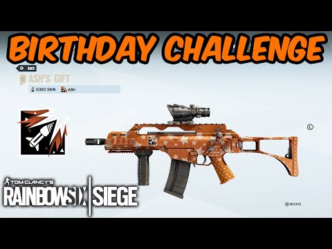 Ash's Gift Weapon Skin Birthday Challenge - Rainbow Six Siege
