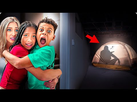 We CAUGHT Stranger LIVING in our BASEMENT!
