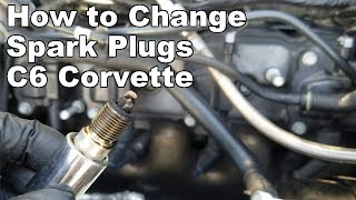 C6 Corvette Spark Plug Change ZR1 Z06 2005-2013 (How to Gap Spark Plugs)