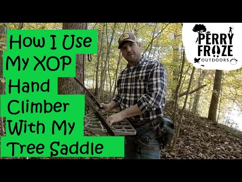 How I Climb with my Tree Saddle and an XOP or Lone Wolf Hand Climber