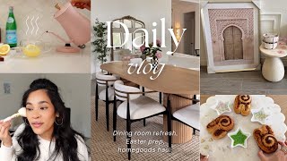Day in the life vlog, Home decor haul, dining room refresh