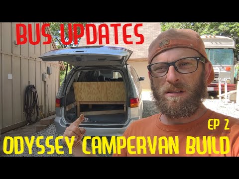 Honda Odyssey Stealth Campervan/Workvan Build EP 2, Bus Updates