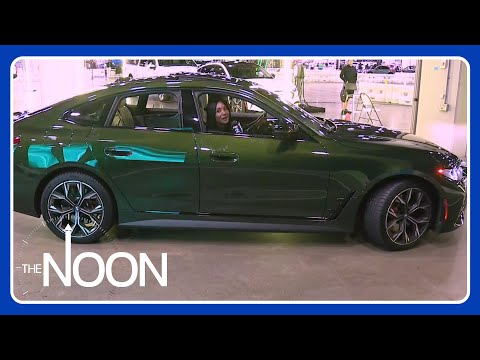 FOX 2's 'Electric Liz' tries out EV test track at auto show | The Noon