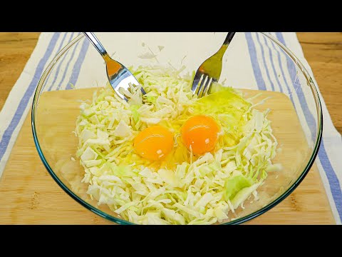 Cabbage and 2 eggs! Delicious dinner with simple ingredients so you don't have one yet.