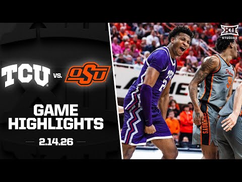 TCU vs. Oklahoma State Game Highlights | 2025-26 Big 12 Men’s Basketball