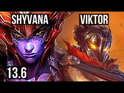 SHYVANA vs VIKTOR (MID) | 3/1/7, 1.6M mastery, 500+ games | KR Diamond | 13.6