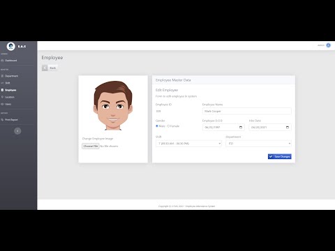 Employee Attendance System in PHP using CodeIgniter DEMO