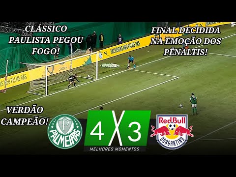 Gols e lances de Palmeiras x Red Bull Bragantino