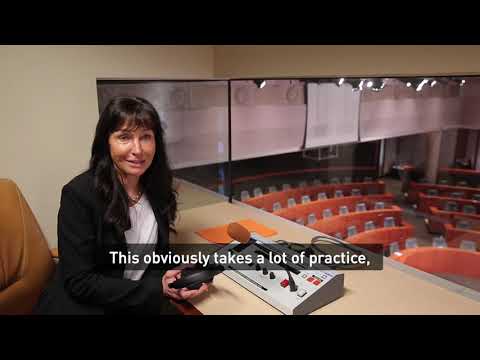 A day in the life of simultaneous interpreter Karin Reinhold