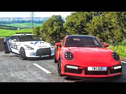 Police Chases 2/10/2022 - Crashes & Fails/Busted, Roadblocks Compilation - BeamNG Drive