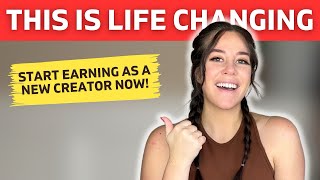 4 NEW Ways To Earn As A SMALL Content Creator | You Can Start TODAY
