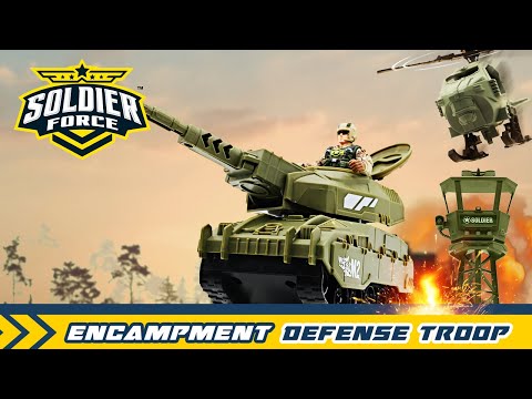Soldier Force Encampment Defence Troops Playset