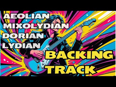 F Aeolian  E Mixolydian  Eb Dorian  D Lydian 5/4 Groovy Backing Track